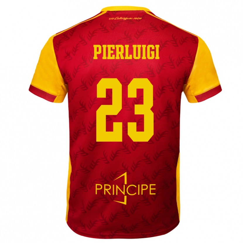 Danxen Dětské Federico Pierluigi #23 Žlutočervená Domů Hráčské Dresy 2025/26 Dres