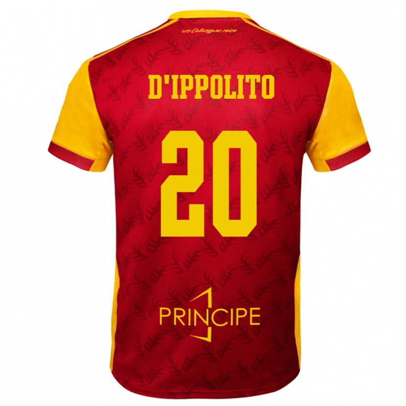 Danxen Dětské Nicola D'ippolito #20 Žlutočervená Domů Hráčské Dresy 2025/26 Dres
