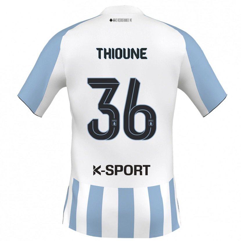 Danxen Dětské Alioune Thioune #36 Bílá Nebeská Modrá Domů Hráčské Dresy 2025/26 Dres