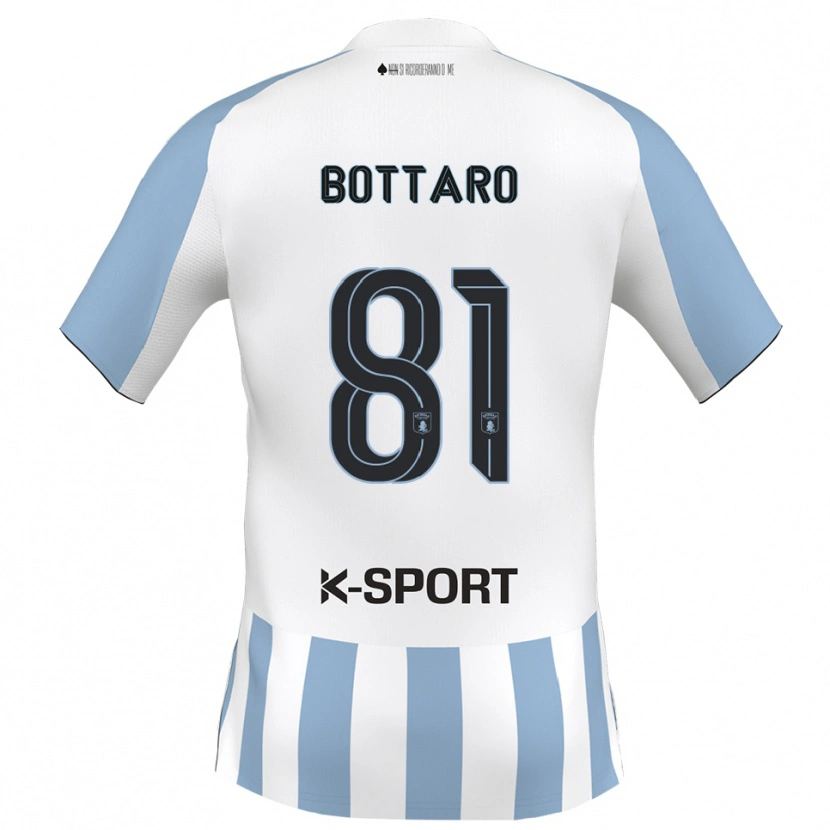 Danxen Dětské Andrea Bottaro #81 Bílá Nebeská Modrá Domů Hráčské Dresy 2025/26 Dres