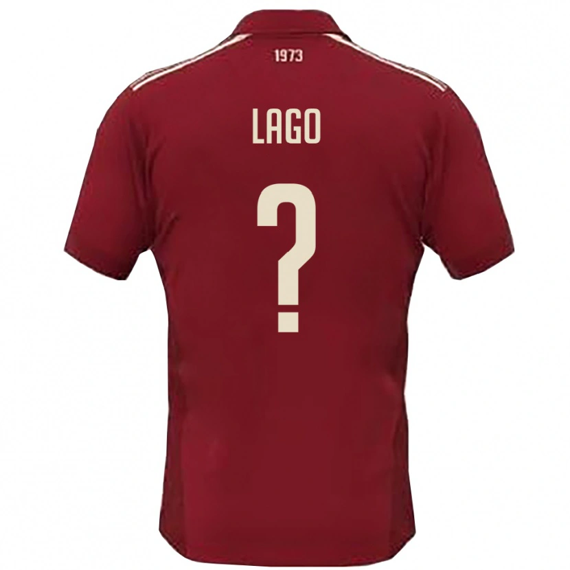Danxen Dětské Matteo Lago #0 Vínová Bílá Domů Hráčské Dresy 2025/26 Dres