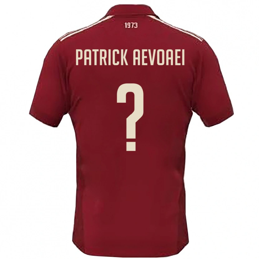 Danxen Dětské Denis Patrick Aevoaei #0 Vínová Bílá Domů Hráčské Dresy 2025/26 Dres