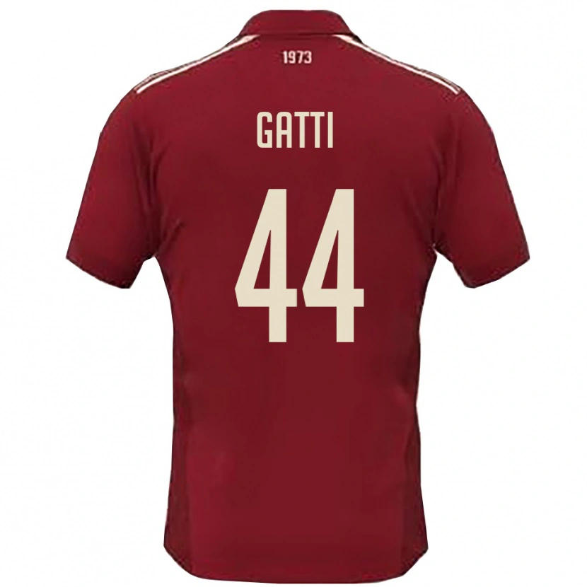 Danxen Dětské Riccardo Gatti #44 Vínová Bílá Domů Hráčské Dresy 2025/26 Dres