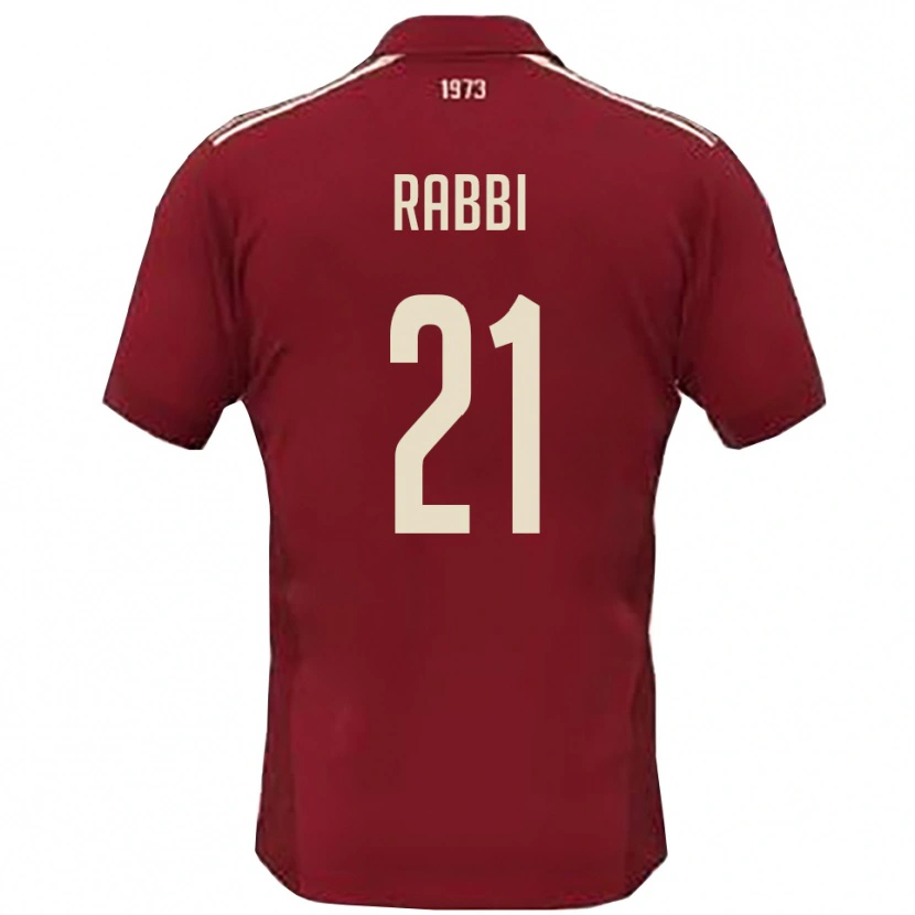 Danxen Dětské Simone Rabbi #21 Vínová Bílá Domů Hráčské Dresy 2025/26 Dres