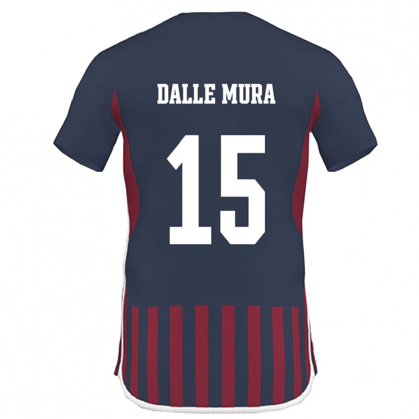 Danxen Dětské Christian Dalle Mura #15 Tmavě Modrá Červená Domů Hráčské Dresy 2025/26 Dres