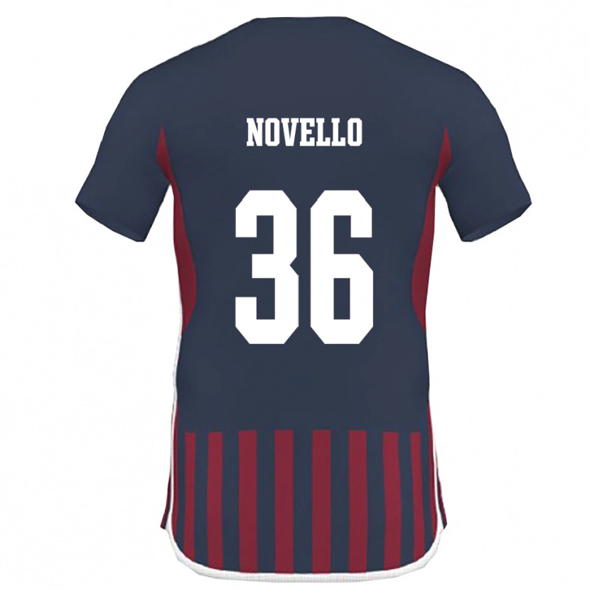 Danxen Dětské Jahce Novello #36 Tmavě Modrá Červená Domů Hráčské Dresy 2025/26 Dres