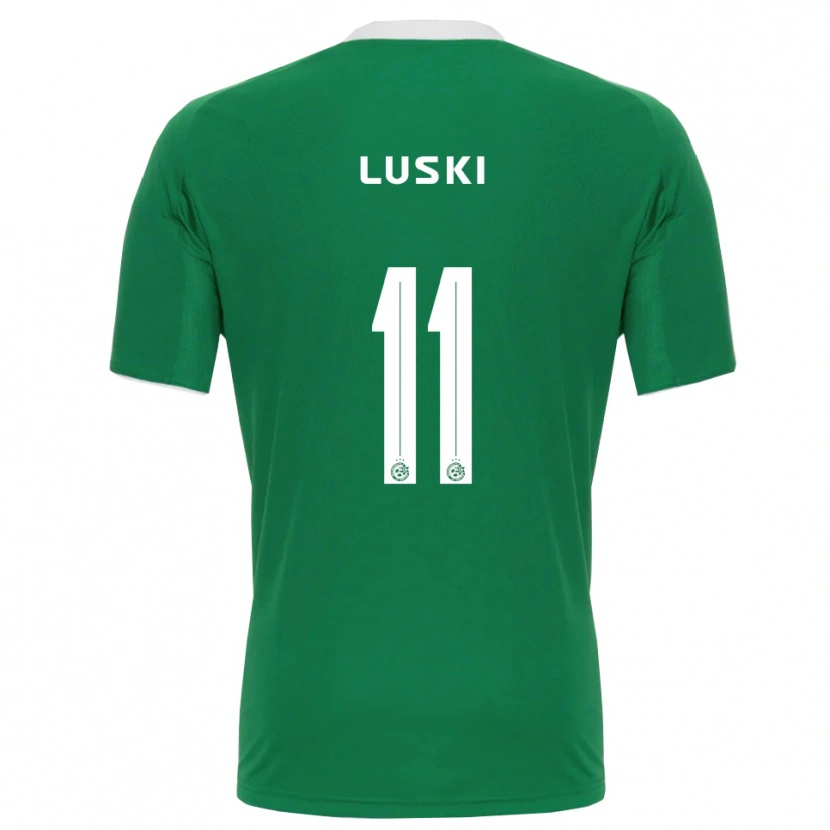 Danxen Dětské Liam Luski #11 Zeleno-Bílá Domů Hráčské Dresy 2025/26 Dres