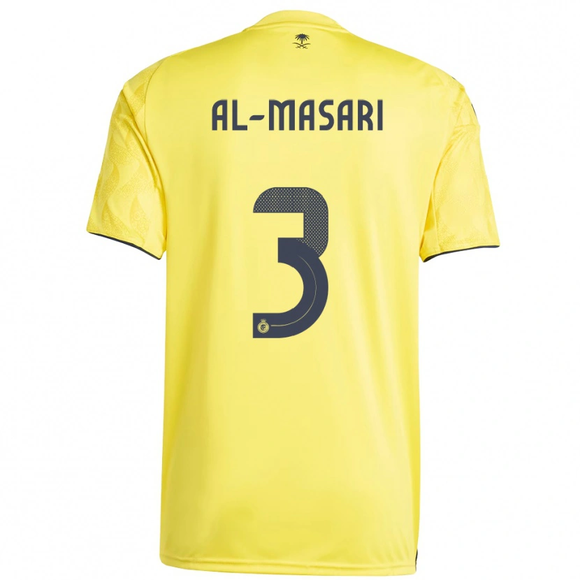 Danxen Dětské Wade Al-Masari #3 Žlutočerná Domů Hráčské Dresy 2025/26 Dres