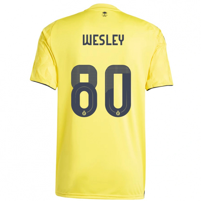 Danxen Dětské Wesley #80 Žlutočerná Domů Hráčské Dresy 2025/26 Dres