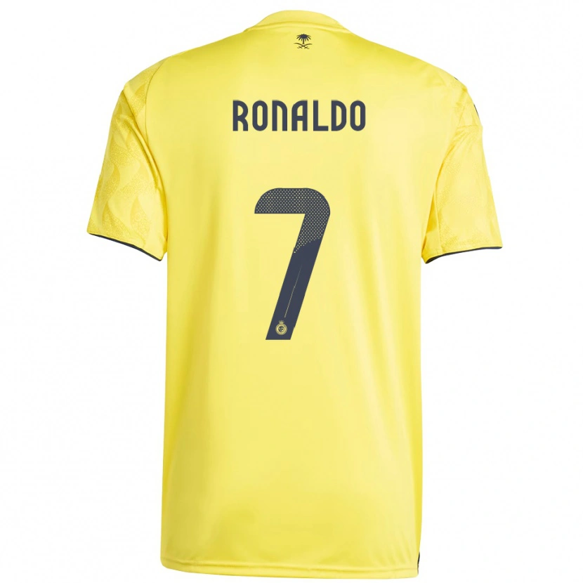 Danxen Dětské Cristiano Ronaldo #7 Žlutočerná Domů Hráčské Dresy 2025/26 Dres