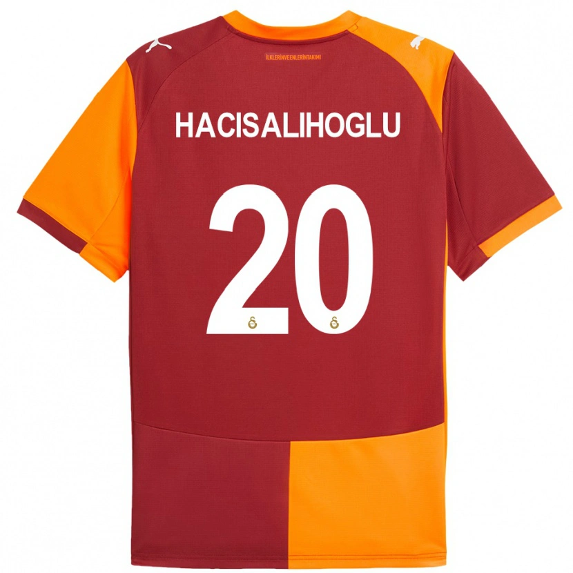 Danxen Dětské Arda Hacisalihoglu #20 Červeno-Oranžová Domů Hráčské Dresy 2025/26 Dres