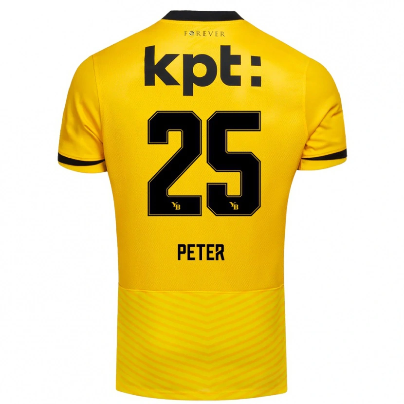Danxen Dětské Luc Peter #25 Žlutočerná Domů Hráčské Dresy 2025/26 Dres