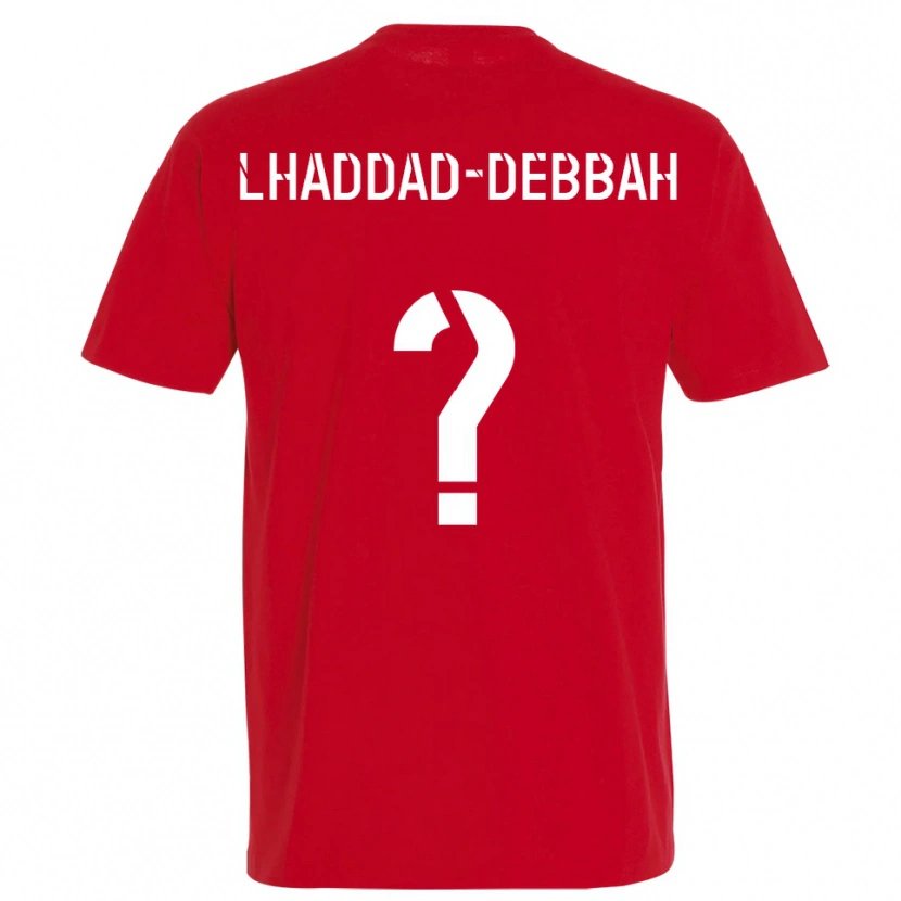 Danxen Dětské Yanis Lhaddad-Debbah #0 Červená Žlutá Domů Hráčské Dresy 2025/26 Dres