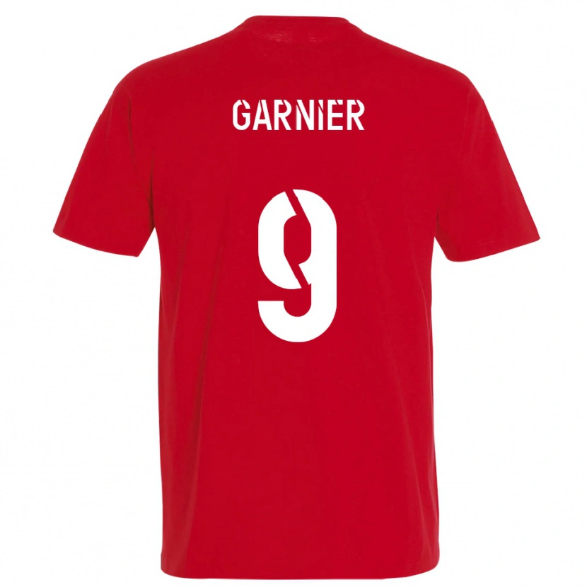 Danxen Dětské Thomas Garnier #9 Červená Žlutá Domů Hráčské Dresy 2025/26 Dres