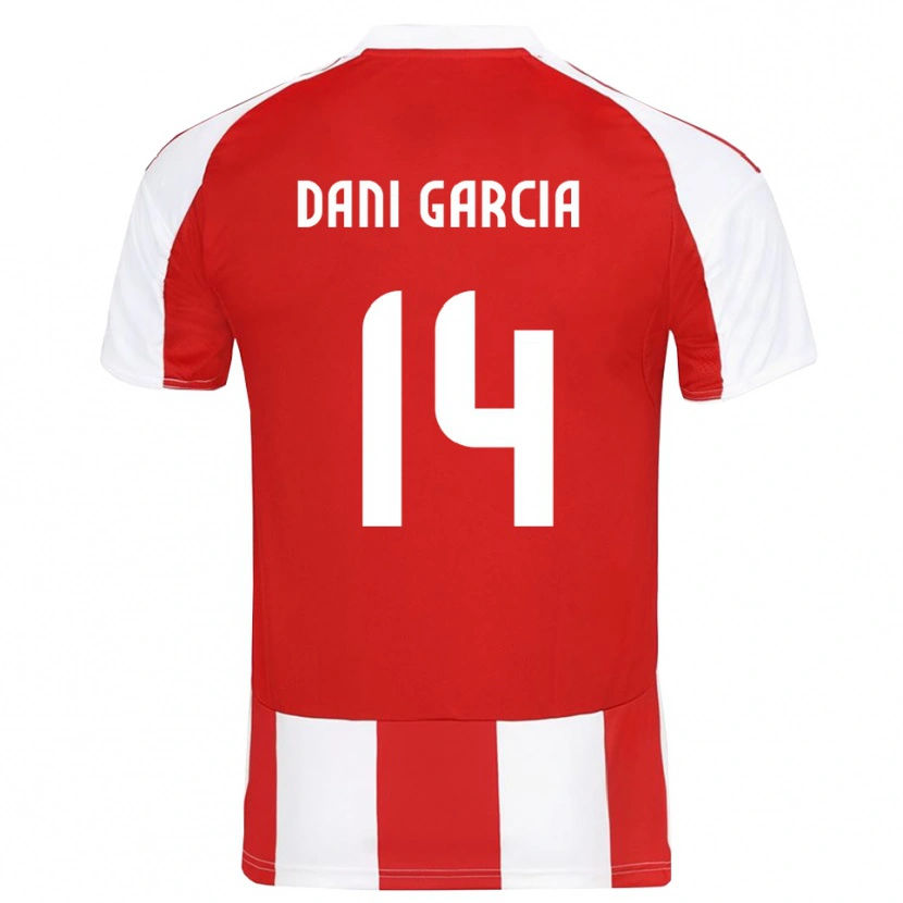 Danxen Dětské Dani García #14 Červenobílá Domů Hráčské Dresy 2025/26 Dres