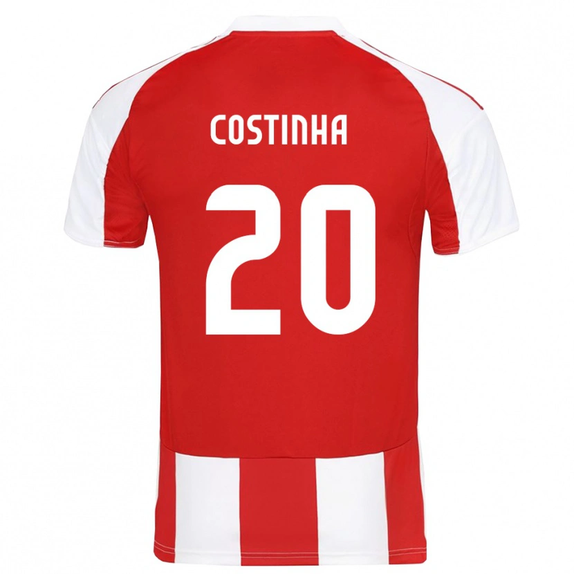 Danxen Dětské Costinha #20 Červenobílá Domů Hráčské Dresy 2025/26 Dres