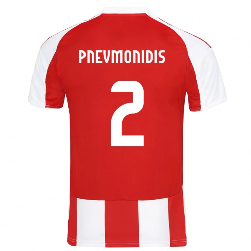 Danxen Dětské Stavros Pnevmonidis #2 Červenobílá Domů Hráčské Dresy 2025/26 Dres