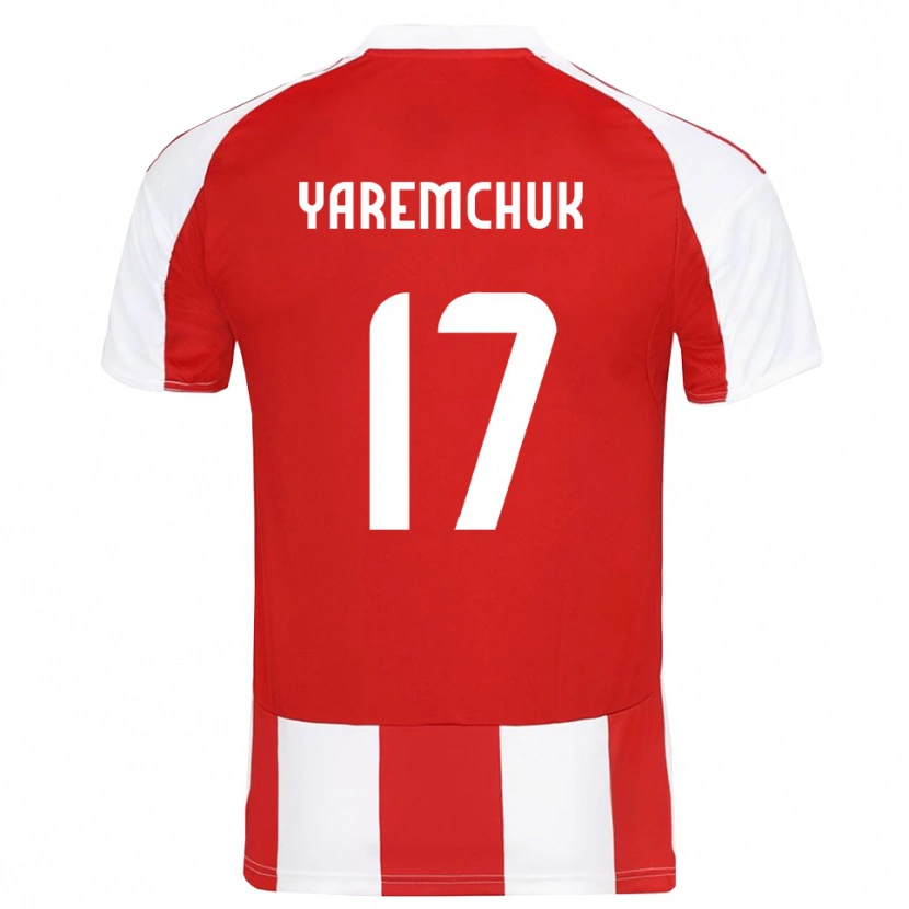 Danxen Dětské Roman Yaremchuk #17 Červenobílá Domů Hráčské Dresy 2025/26 Dres