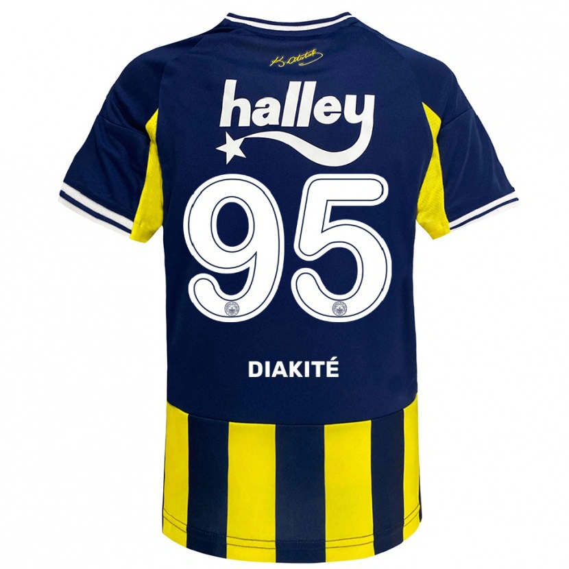 Danxen Dětské Mariam Diakité #95 Žlutá Tmavě Modrá Bílá Domů Hráčské Dresy 2025/26 Dres