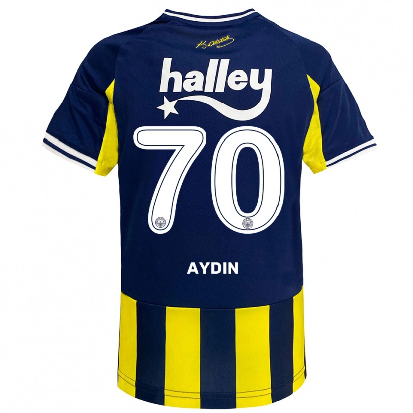 Danxen Dětské Oğuz Aydın #70 Žlutá Tmavě Modrá Bílá Domů Hráčské Dresy 2025/26 Dres