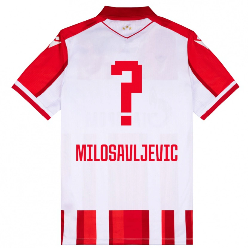 Danxen Dětské Mihajlo Milosavljevic #0 Červenobílá Domů Hráčské Dresy 2025/26 Dres