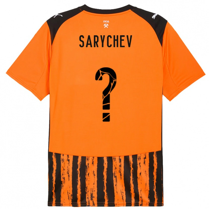 Danxen Dětské Kirill Sarychev #0 Oranžová Černá Domů Hráčské Dresy 2025/26 Dres