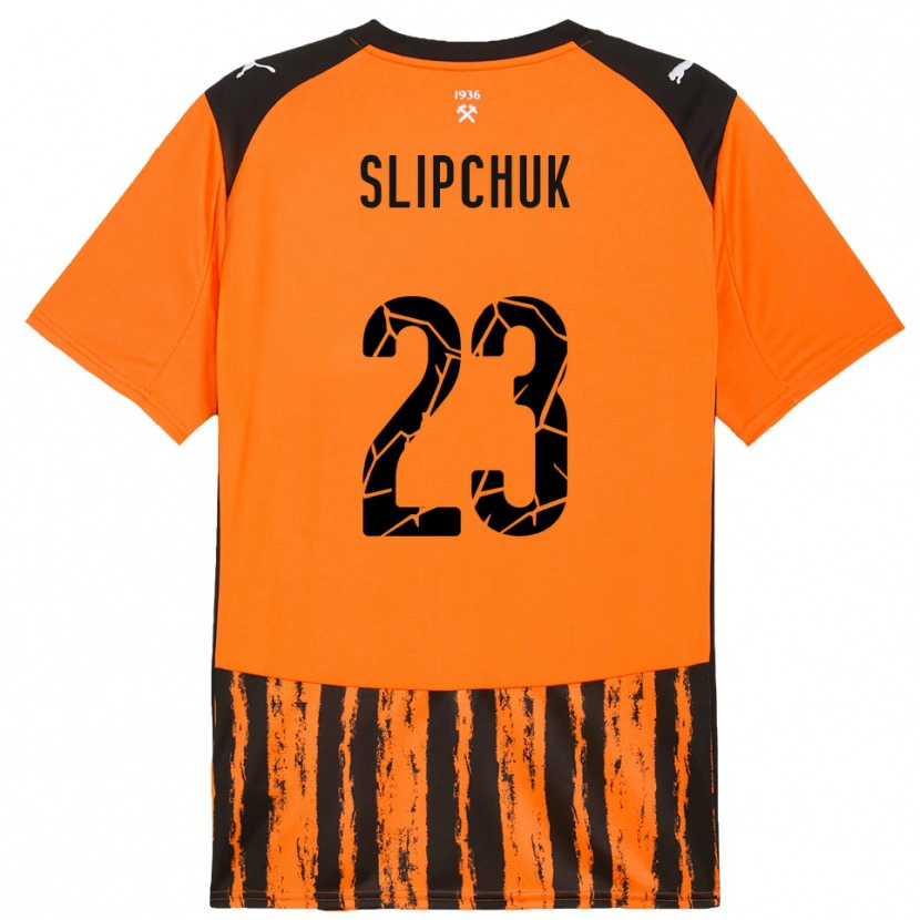 Danxen Dětské Mykhaylo Slipchuk #23 Oranžová Černá Domů Hráčské Dresy 2025/26 Dres