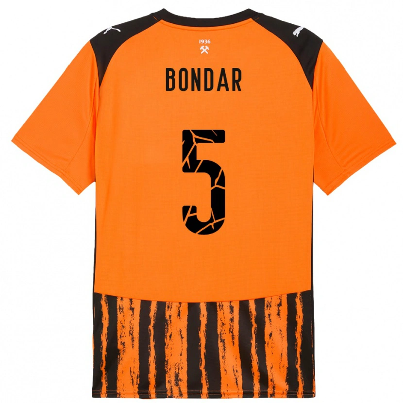 Danxen Dětské Valeriy Bondar #5 Oranžová Černá Domů Hráčské Dresy 2025/26 Dres