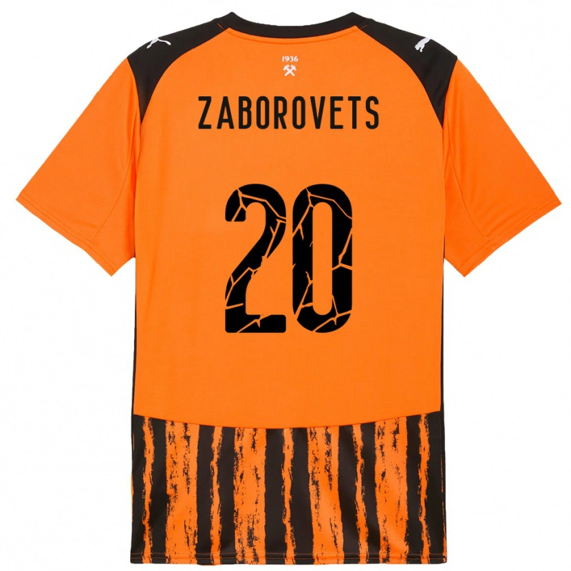 Danxen Dětské Lidiia Zaborovets #20 Oranžová Černá Domů Hráčské Dresy 2025/26 Dres