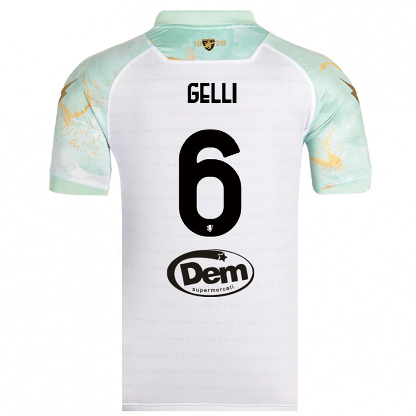 Danxen Dětské Jacopo Gelli #6 Bíločerná Daleko Hráčské Dresy 2025/26 Dres