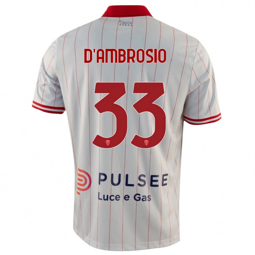 Danxen Dětské Danilo D'ambrosio #33 Bíločerveno-Modrá Daleko Hráčské Dresy 2025/26 Dres