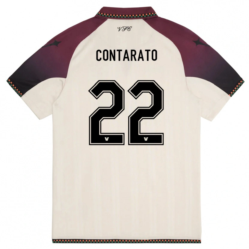 Danxen Dětské Ettore Contarato #22 Krémově Vínová Daleko Hráčské Dresy 2025/26 Dres