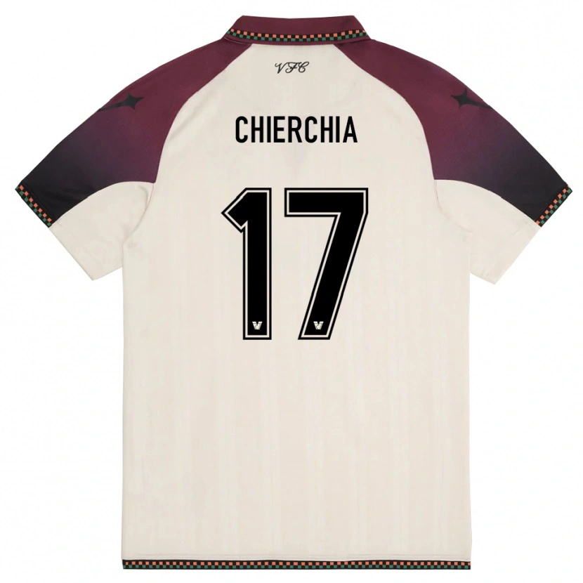 Danxen Dětské Chiara Chierchia #17 Krémově Vínová Daleko Hráčské Dresy 2025/26 Dres