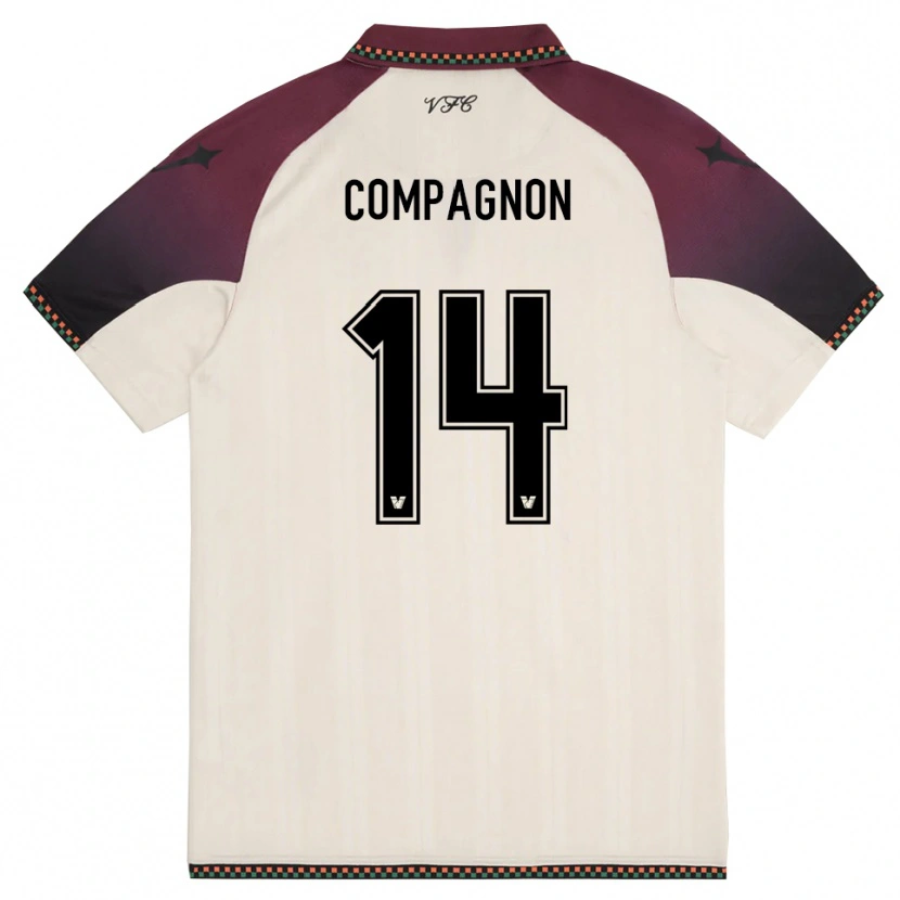 Danxen Dětské Mattia Compagnon #14 Krémově Vínová Daleko Hráčské Dresy 2025/26 Dres