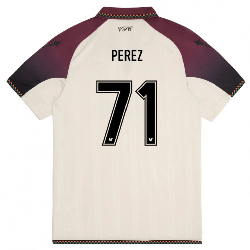 Danxen Dětské Kike Pérez #71 Krémově Vínová Daleko Hráčské Dresy 2025/26 Dres
