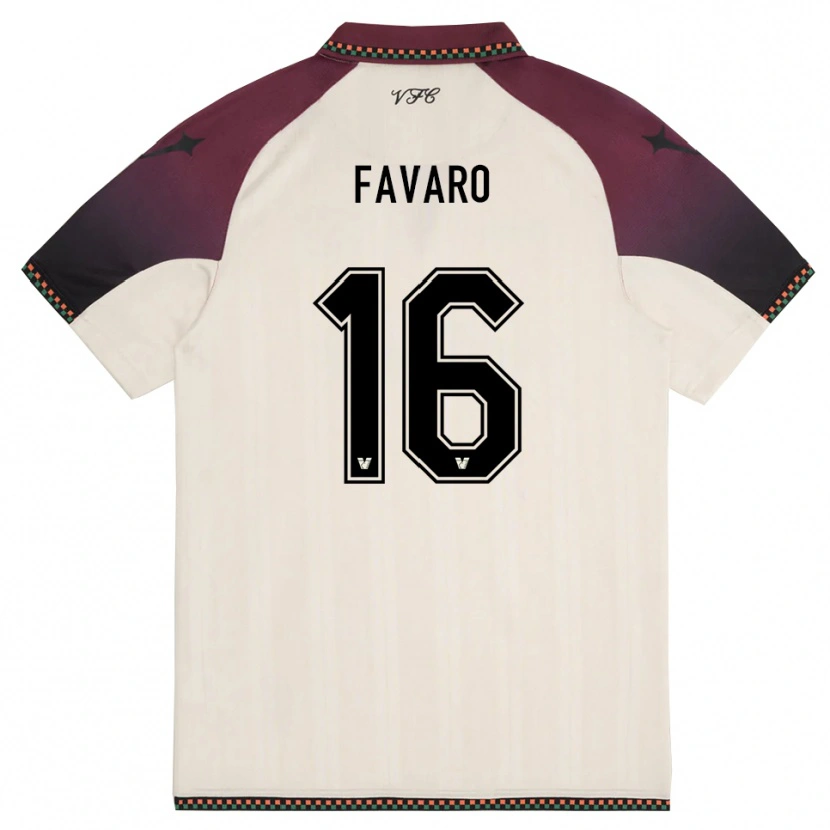 Danxen Dětské Federico Favaro #16 Krémově Vínová Daleko Hráčské Dresy 2025/26 Dres