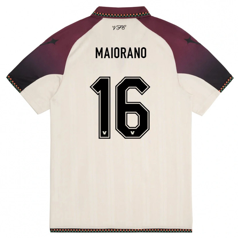 Danxen Dětské Francesco Maiorano #16 Krémově Vínová Daleko Hráčské Dresy 2025/26 Dres