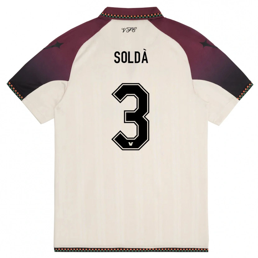 Danxen Dětské Mohamed Soldà #3 Krémově Vínová Daleko Hráčské Dresy 2025/26 Dres