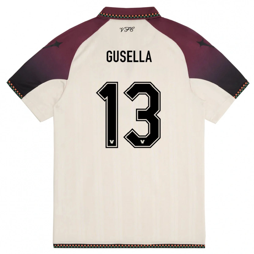 Danxen Dětské Pietro Gusella #13 Krémově Vínová Daleko Hráčské Dresy 2025/26 Dres