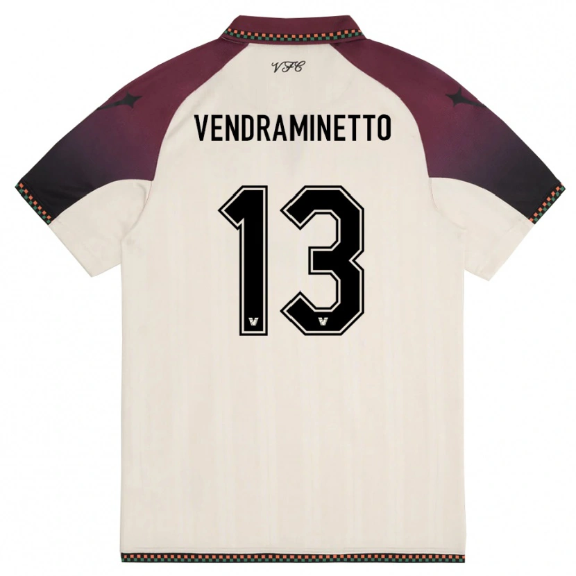 Danxen Dětské Andrea Vendraminetto #13 Krémově Vínová Daleko Hráčské Dresy 2025/26 Dres