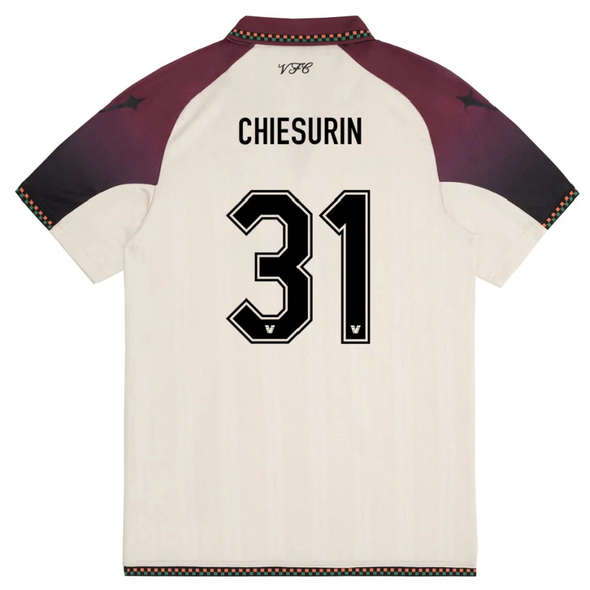 Danxen Dětské Alberto Chiesurin #31 Krémově Vínová Daleko Hráčské Dresy 2025/26 Dres