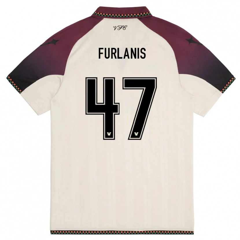 Danxen Dětské Giorgia Furlanis #47 Krémově Vínová Daleko Hráčské Dresy 2025/26 Dres