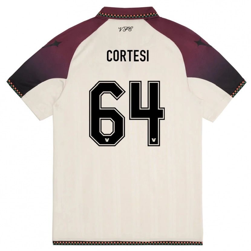 Danxen Dětské Serena Cortesi #64 Krémově Vínová Daleko Hráčské Dresy 2025/26 Dres