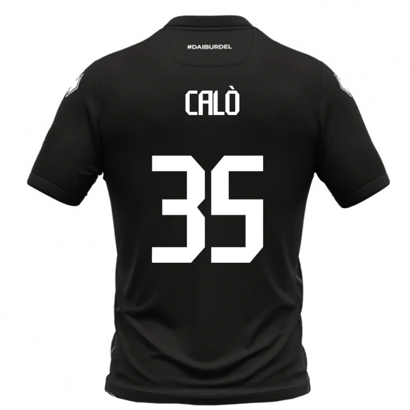 Danxen Dětské Giacomo Calò #35 Černobílá Daleko Hráčské Dresy 2025/26 Dres