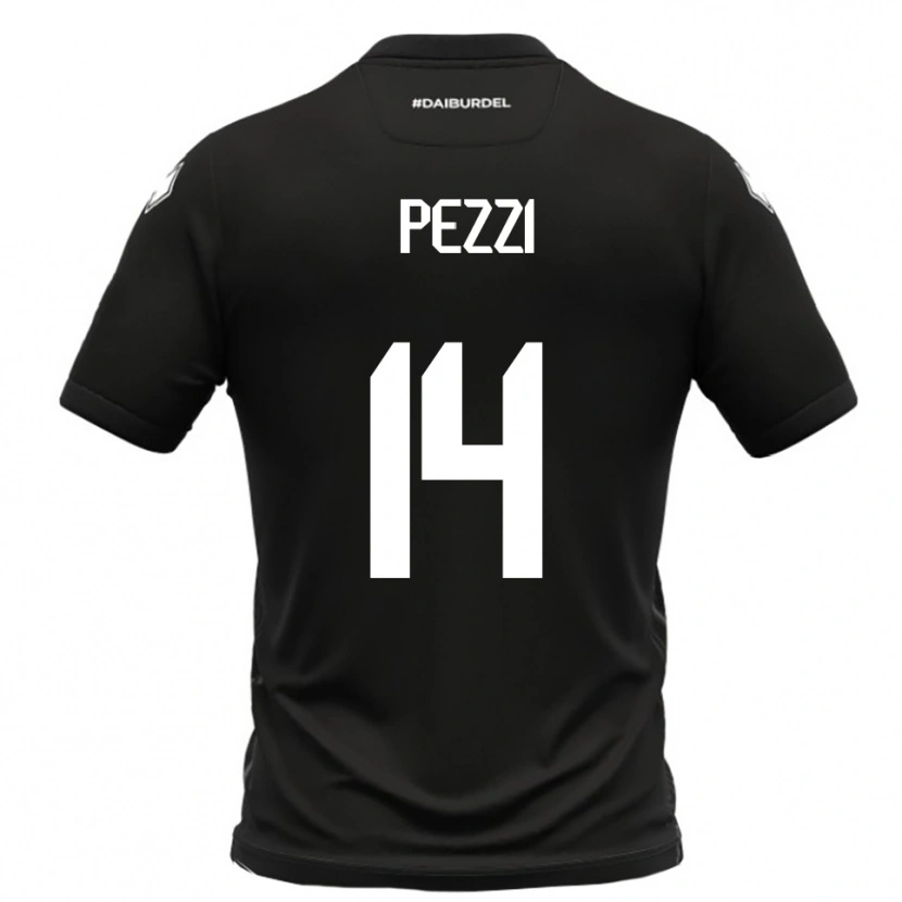 Danxen Dětské Alessandro Pezzi #14 Černobílá Daleko Hráčské Dresy 2025/26 Dres