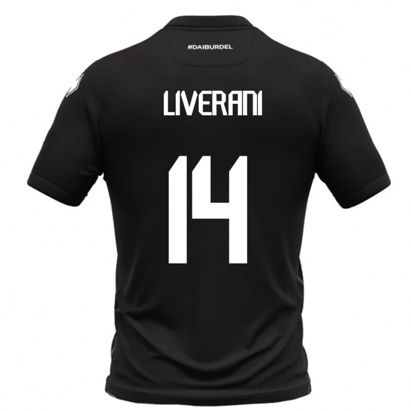 Danxen Dětské Vittorio Liverani #14 Černobílá Daleko Hráčské Dresy 2025/26 Dres