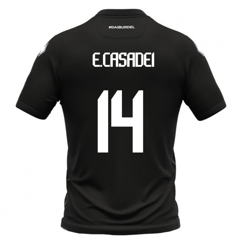 Danxen Dětské Enea Casadei #14 Černobílá Daleko Hráčské Dresy 2025/26 Dres