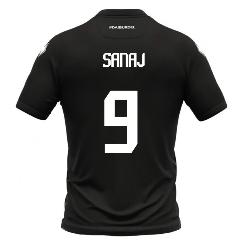 Danxen Dětské Daniel Sanaj #9 Černobílá Daleko Hráčské Dresy 2025/26 Dres