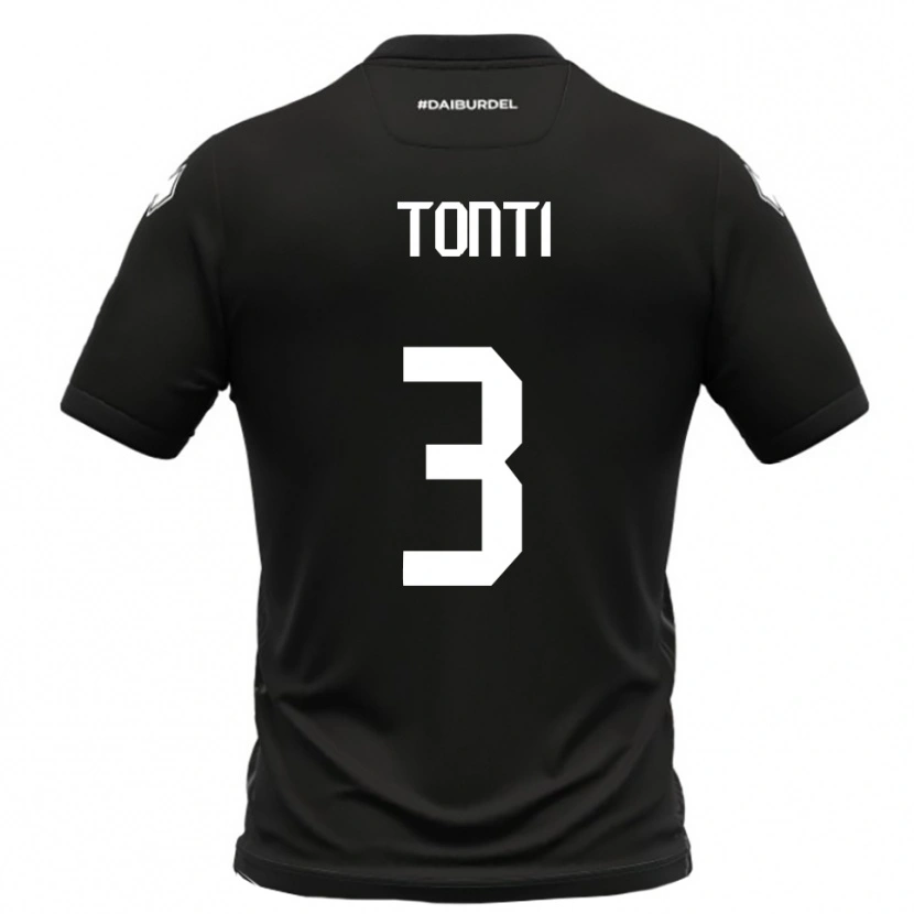 Danxen Dětské Federico Tonti #3 Černobílá Daleko Hráčské Dresy 2025/26 Dres