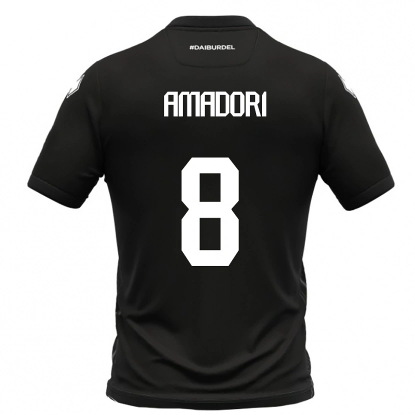 Danxen Dětské Emilio Amadori #8 Černobílá Daleko Hráčské Dresy 2025/26 Dres